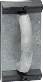 Bosch Handschleifer mit Handgriff und Spannvorrichtung.