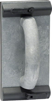 Bosch Handschleifer mit Handgriff und Spannvorrichtung.