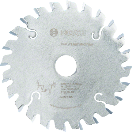 Konisches Vorritzblatt „Best for Laminated Panel “ von Bosch .