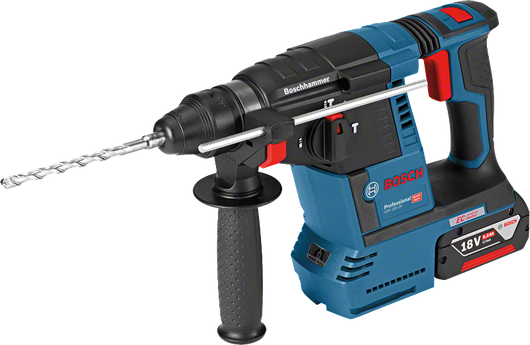 Bosch GBH 18V-26 Bohrhammer mit Seitengriff.