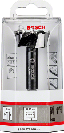 Bosch Forstnerbohrer 35 mm für saubere Holzschnitte.