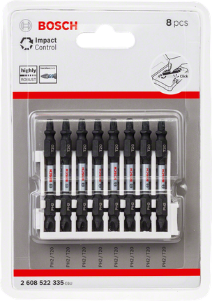 Bosch Impact Control Schrauberbit-Set 8-teilig.