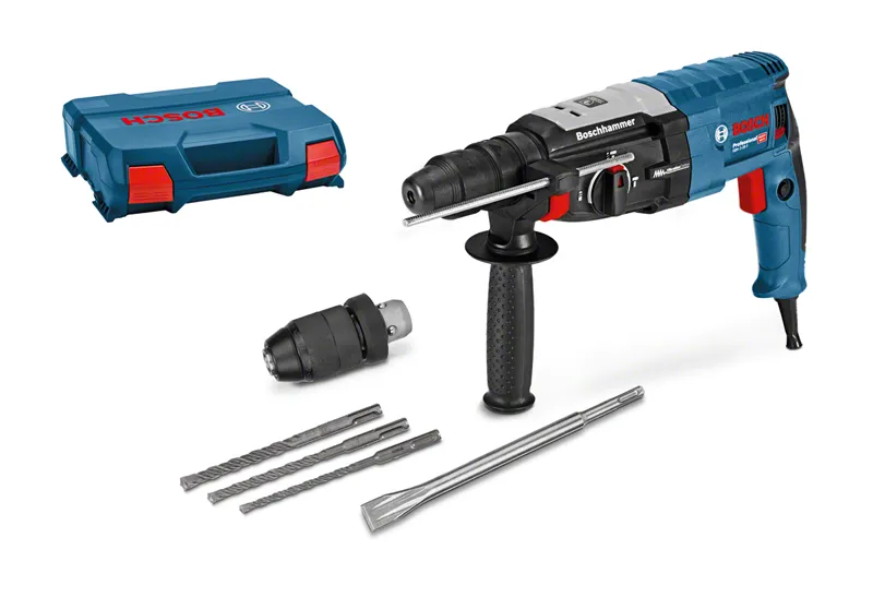 Bosch Bohrhammer GBH 2-28 F Set mit Bits und Koffer.