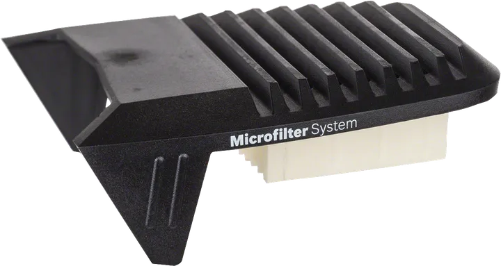 Bosch Staubboxfilter mit Mikrofiltersystem.