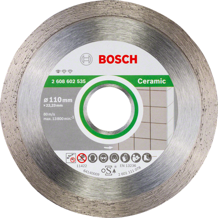 Bosch Standard für Keramik-Diamant-Trennscheibe 110 mm.