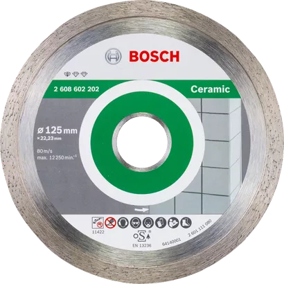 Bosch Keramik-Trennscheibe 125 mm für Fliesen.
