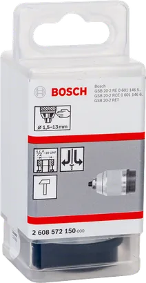 Bosch Schnellspannbohrfutter 1,5–13 mm matt verchromt.