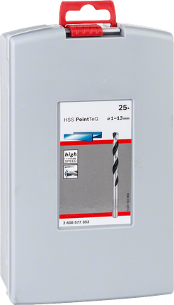 Bosch HSS-Spiralbohrer PointTeQ 1–13 mm Set.