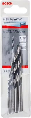 Bosch HSS PointTeQ Bohrer-Set 2–6 mm.