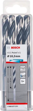 Bosch HSS PointTeQ 10,3 mm Spiralbohrer-Set.