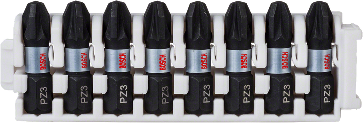 Bosch Impact Control Insert Bit-Paket 8XPZ3 PZ3 25 mm.