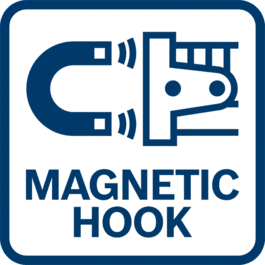  Einfache Messung großer Entfernungen durch starken Magnethaken zur Befestigung an Metallflächen
