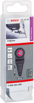 Bosch 10er-Pack AIZ 28 SC Multitool-Klingen.