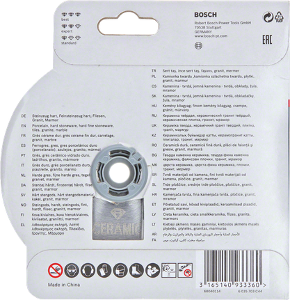 Bosch X-LOCK Standard für Keramik-Diamanttrennscheibe 125 mm.