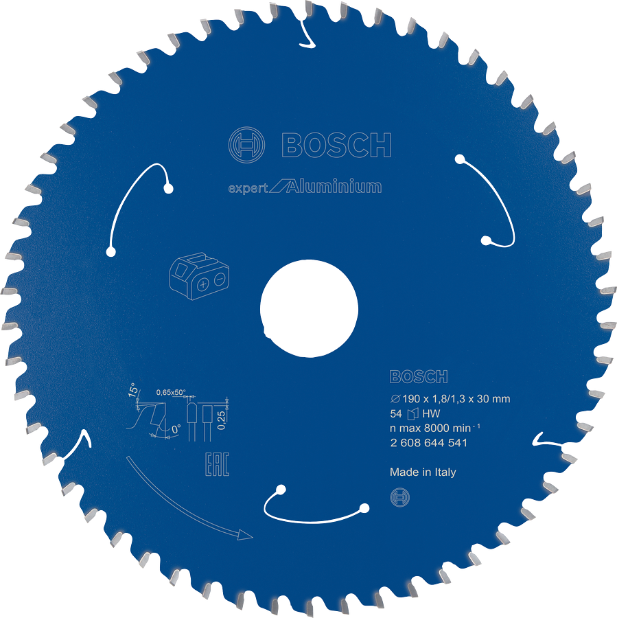 Bosch Expert Kreissägeblatt für Aluminium 190 mm.