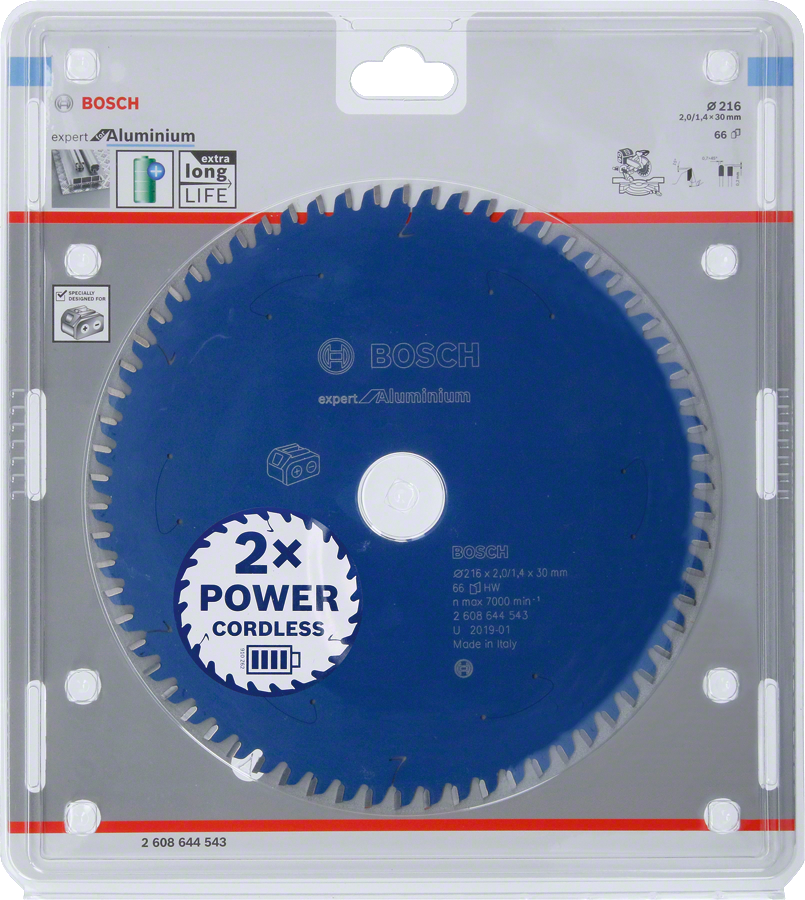 Bosch Expert Kreissägeblatt für Aluminium 216 mm für Akku-Sägen.