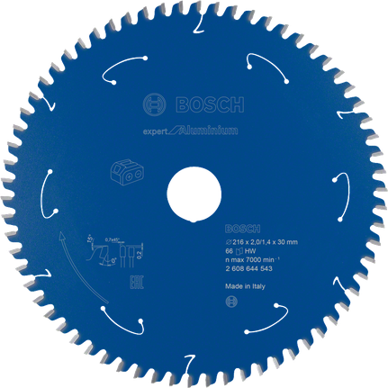 Bosch Expert für Aluminium-Kreissägeblatt 216 mm 66 Zähne.