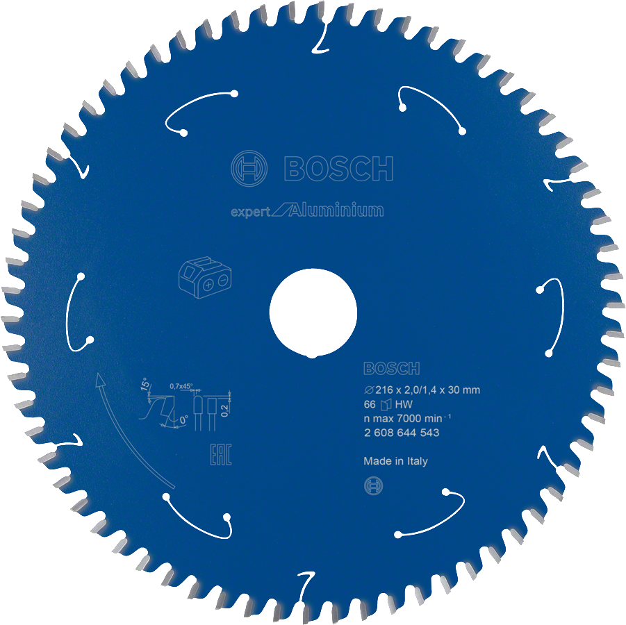 Bosch Expert Kreissägeblatt für Aluminium 216x30mm für Akku-Sägen.