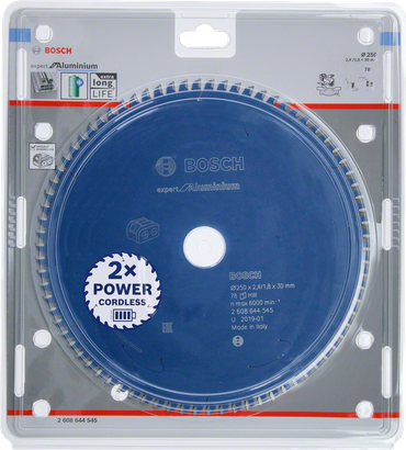 Bosch Aluminium-Sägeblatt 250×2,4×30 T78.