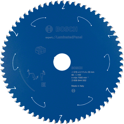 Bosch Expert für Laminatplatten, 216 mm Kreissägeblatt.