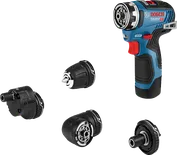 Bosch GSR 12V-35 FC Akku-Bohrschrauber-Set mit Zubehör.