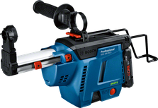 Integrierter Staubabsauger für Bohrmaschinen von Bosch GDE 18V-26 D.