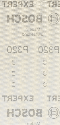 Bosch EXPERT M480 Schleifnetz, 320er-Körnung, offene Maschen.