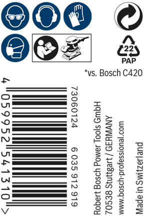 Bosch EXPERT M480 Schleifnetzrolle 115 mm 5 m G 400.