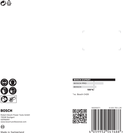 Bosch EXPERT C470 Schleifpapier 125 mm 320er Körnung.