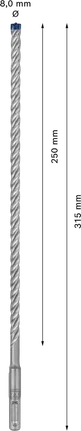 Bosch EXPERT SDS plus-7X 8x250x315 mm Hammerbohrer.