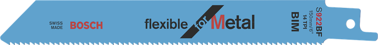 Flexibles Säbelsägeblatt S922BF von Bosch für Metall.