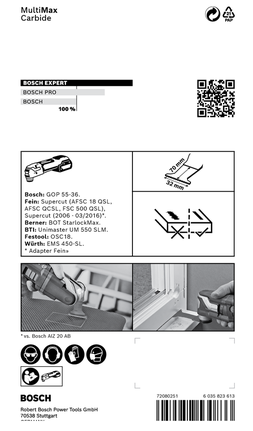 Bosch EXPERT MultiMax MAII 32 APIT 32 mm Multitool-Klinge.