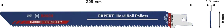 Säbelsägeblatt für Hartnagelpaletten von Bosch EXPERT.
