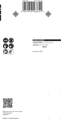 Bosch EXPERT M480 Schleifnetz-Set 10-teilig offenes Netz.