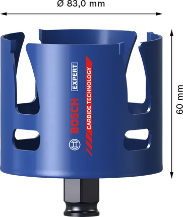 Bosch EXPERT Baustoff-Lochsäge 83 mm.