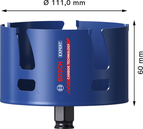 Bosch EXPERT Baustoff-Lochsäge 111 mm.