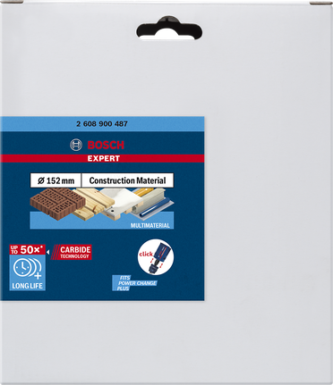 Bosch Expert Baustoff-Lochsäge 152×60 mm.