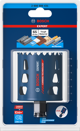 Bosch Expert 65 mm Hartmetall-Lochsäge.