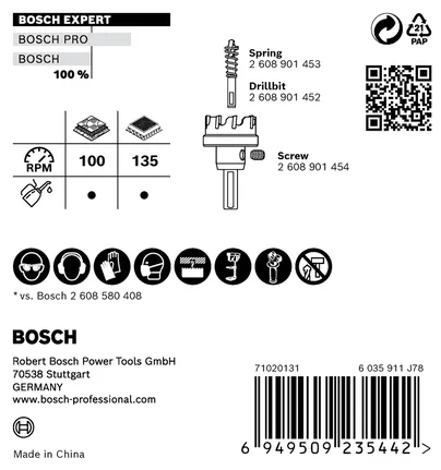 Bosch EXPERT Baustoff-Lochsäge 19 x 60 mm.