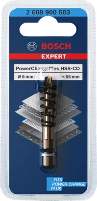 Bosch Expert Power Change Plus 6 mm Zentrierbohrer.