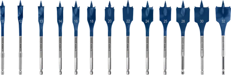 Bosch EXPERT Self Cut Speed Spatenbohrer-Set, 13-tlg.