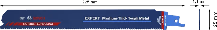Bosch EXPERT S1155HHM Säbelsägeblatt für hartes Metall.