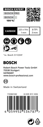 Bosch EXPERT Hartnagelpaletten S1122CHM Säbelsägeblatt 10-tlg.