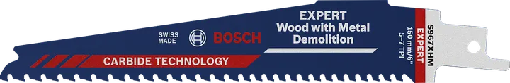 Bosch EXPERT Holz- und Metall-Abbruchsägeblatt.