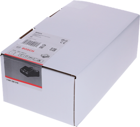 Bosch GAL 18V-160 C Schnellladegerät Verpackung.