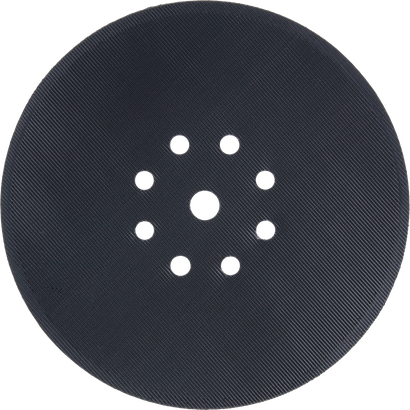 Bosch 215 mm Stützteller mit 8 Perforationen.