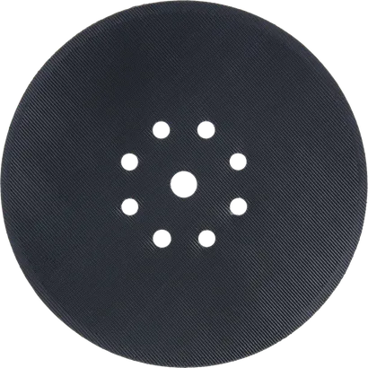 Bosch 215 mm Stützteller mit 8 Perforationen.