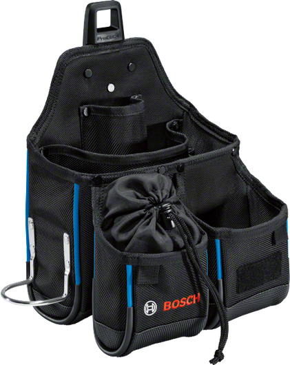 Bosch GWT 4 Werkzeugtasche mit mehreren Taschen.