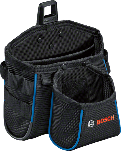 Bosch GWT 2 Werkzeugtasche mit mehreren Aufbewahrungstaschen.