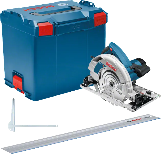 Bosch GKS 85 G Kreissäge mit Koffer und Führungsschiene.